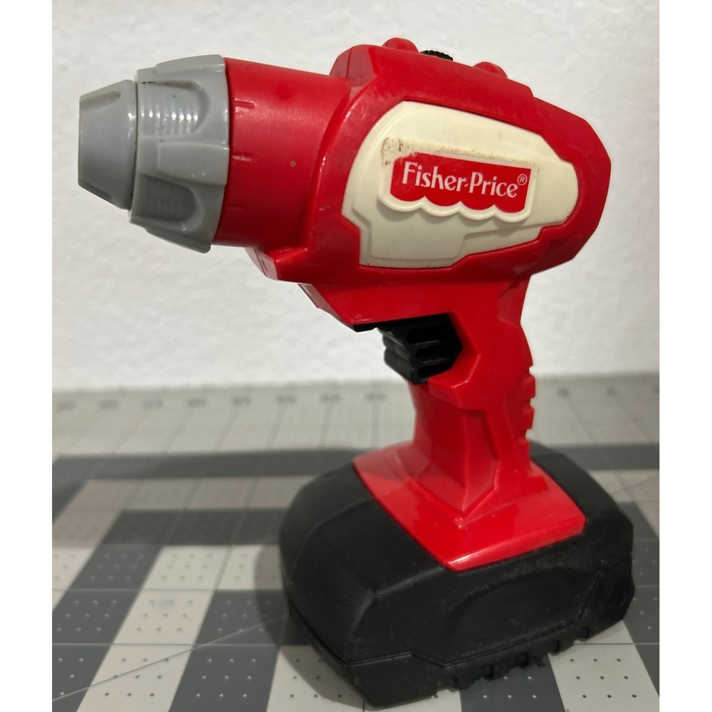 Fisher-Price Toy Power Drill battery power Pretend Play Construction Tool Sounds